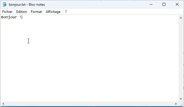 Bloc-notes XP dans Windows 11